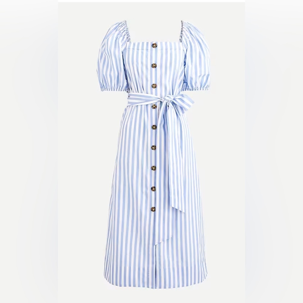 J Crew Cottage Stripe Cotton Dress XS